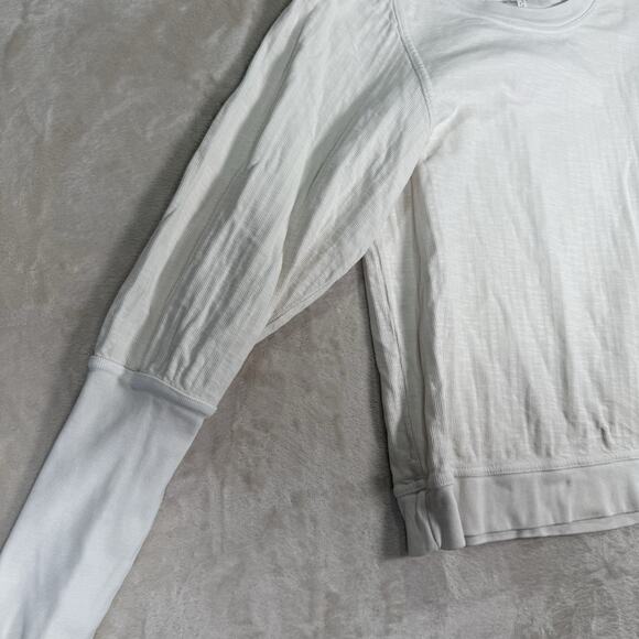 Apiece Apart Ivory Olimpio Sweatshirt Balloon Sleeve Top Women's Size Small - Picture 3 of 8